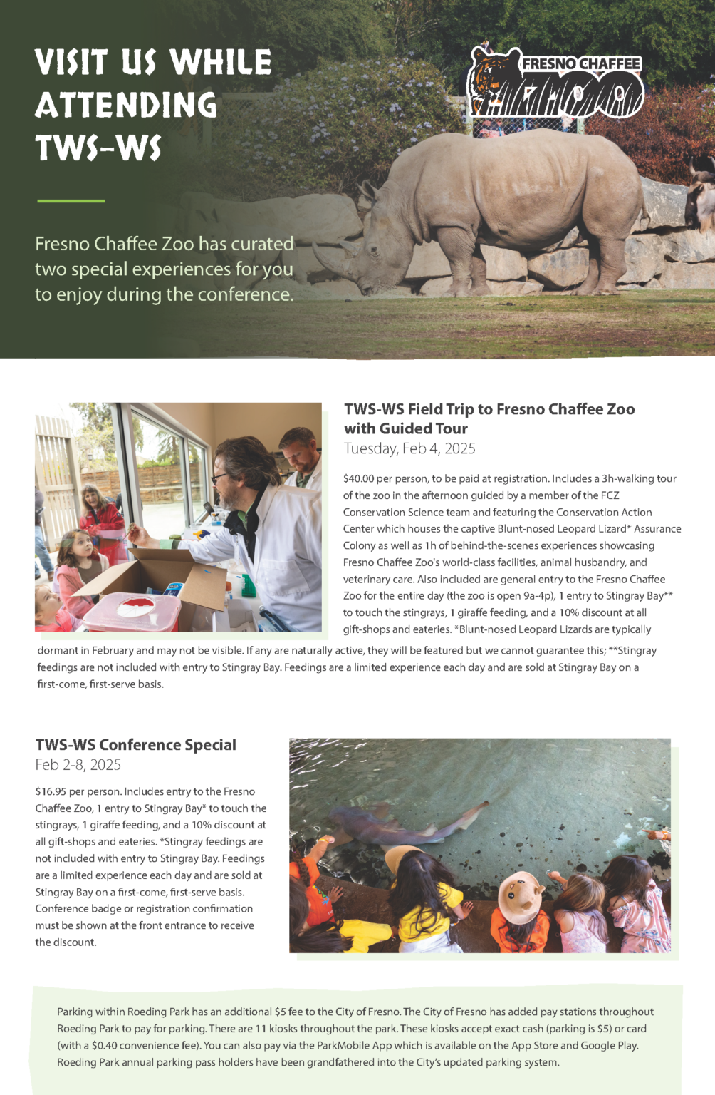 Fresno Chaffee Zoo Conference Special 2025 Annual Meeting of TWSWS